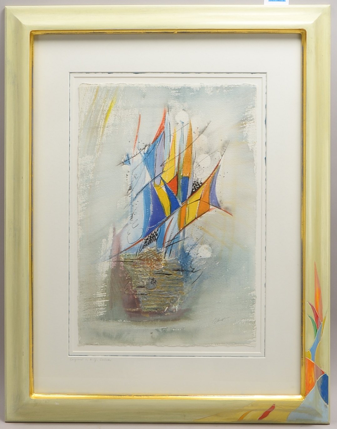 Ouboter, Herman Gerrit (*1927 - 1921, Rotterdam), 'O.T.', Mischtechnik, bleisigniert