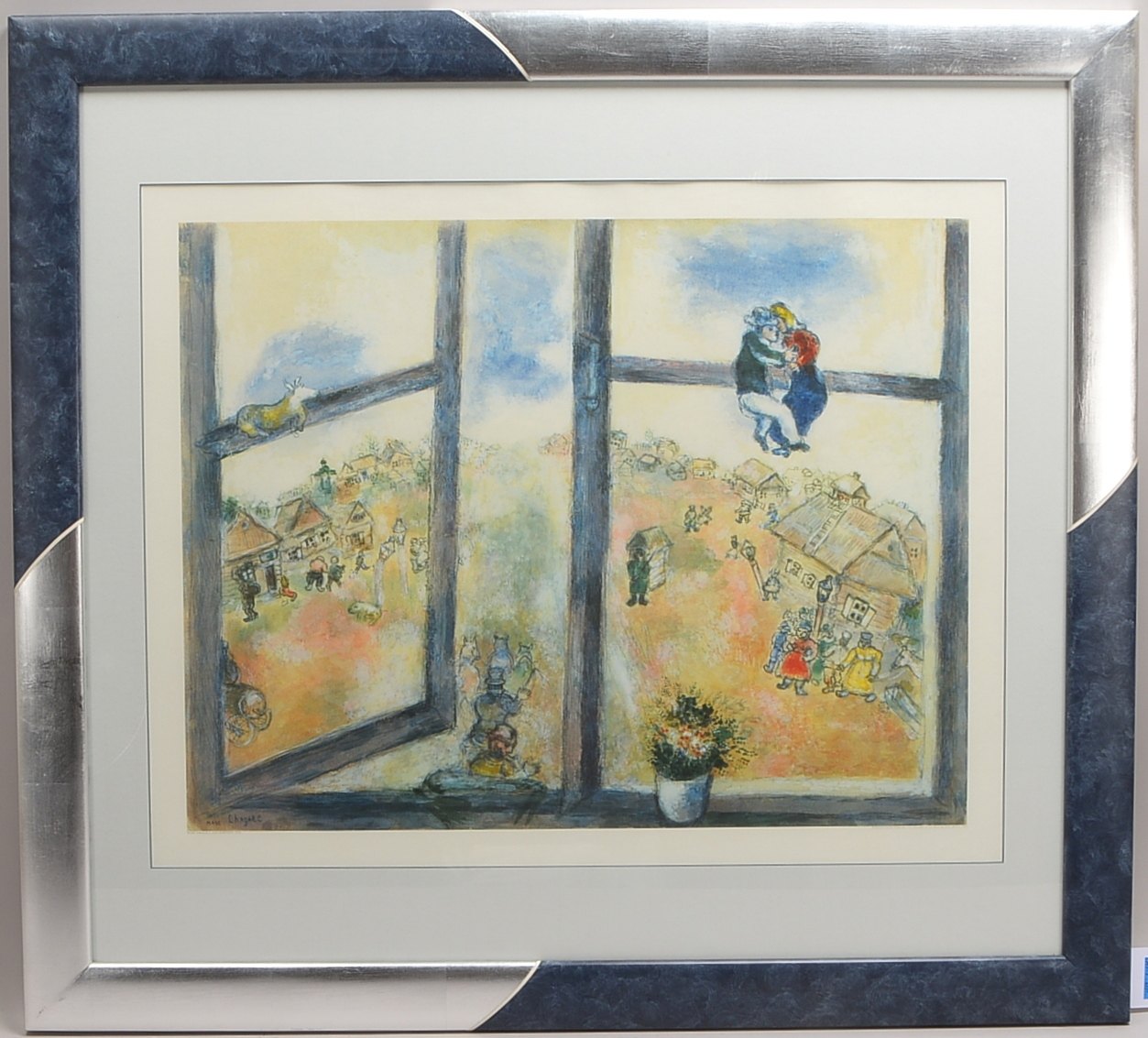 Chagall, Marc (1887 Witebsk - 1985 St.-Paul-de-Vence), 'Das Dorffest', Granolithografie