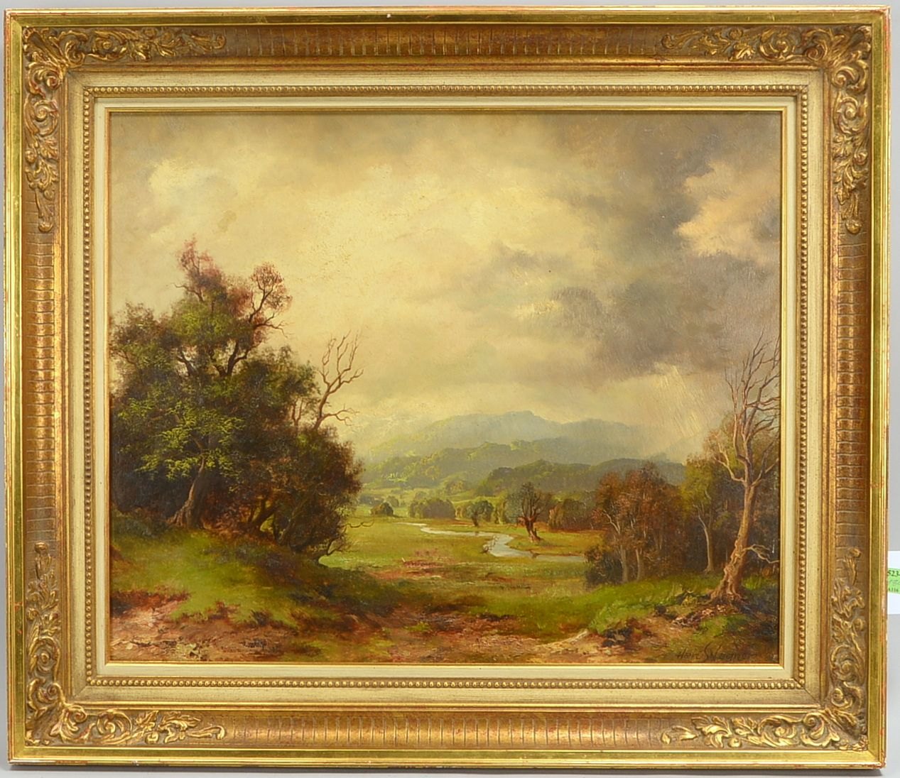Wagner, Hans, 'Voralpenlandschaft', Öl/Hf, unten re. sign.; Rahmenmaße 63 x 73 cm