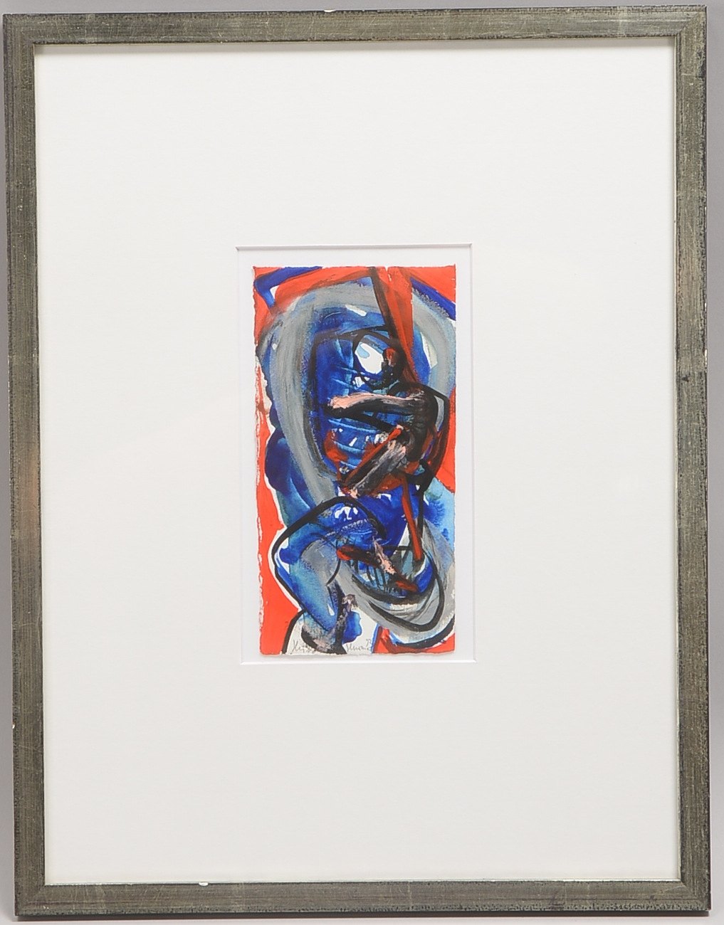 Hermann, Heiko, Gouache (aus: 'Nachtstücke Pertolzhofen'), sign./dat. (19)'93', hinter Glas