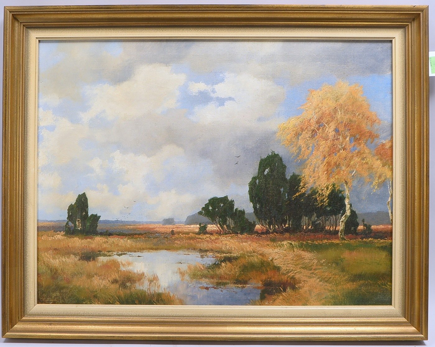 Hermanns, Rudolf, 'Norddt. Landschaft', Öl/Lw, unten li. sign.; Rahmenmaße 72 x 92 cm