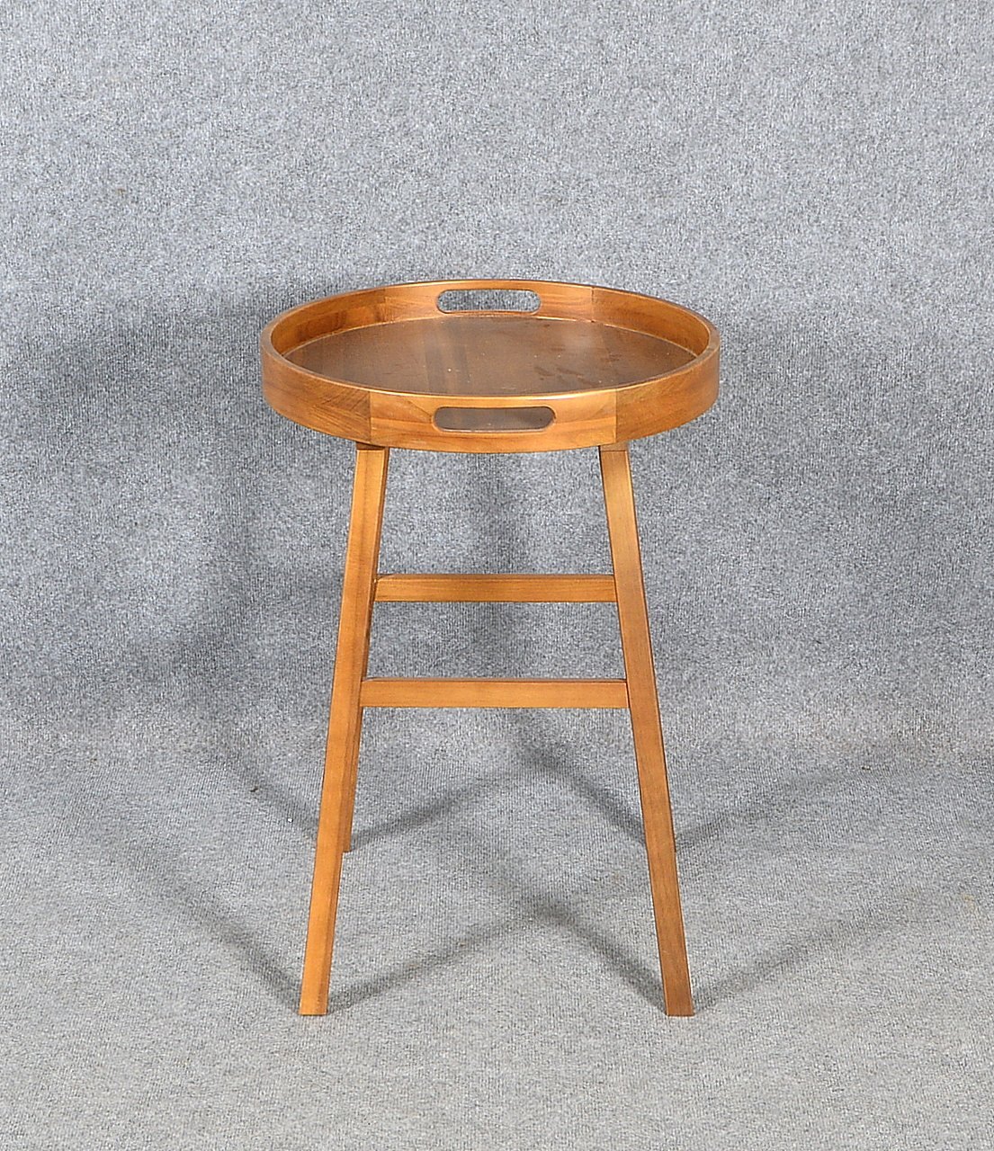 Captain's Table, Akazienholz, runde Platte - als abnehmbares Tablett; Ø 49,5