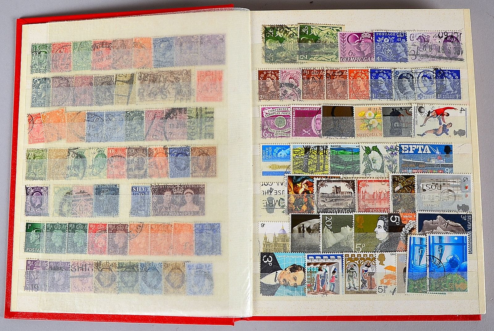 Briefmarken: 'Großbritannien', 'Frankreich' und 'Britische Kolonien'/15 Seiten