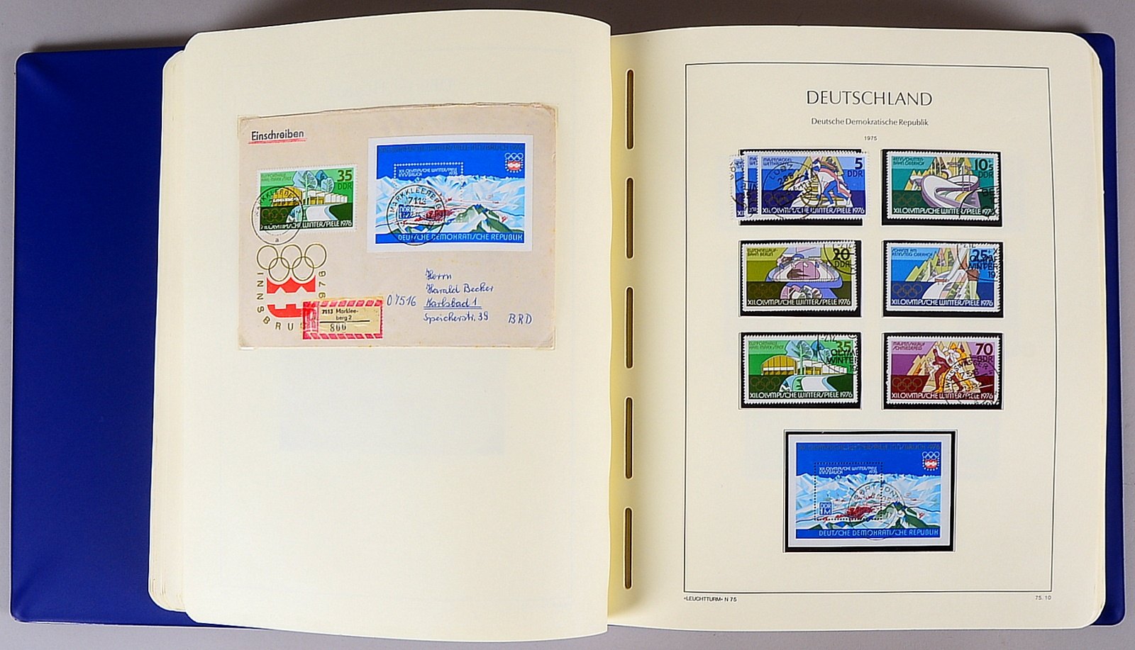 Briefmarken ('DDR'): gestempelte Erhaltung - Einzelmarken, Blöcke, Korrespond.