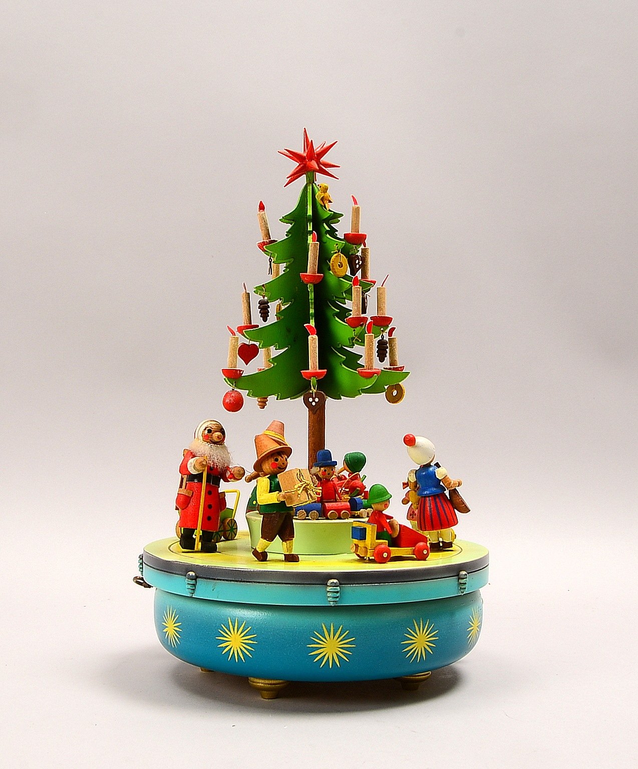 Steinbach/Erzgebirge, antike Spieluhr/Spieldose, 'Weihnachtsmann...', Thorens-Werk