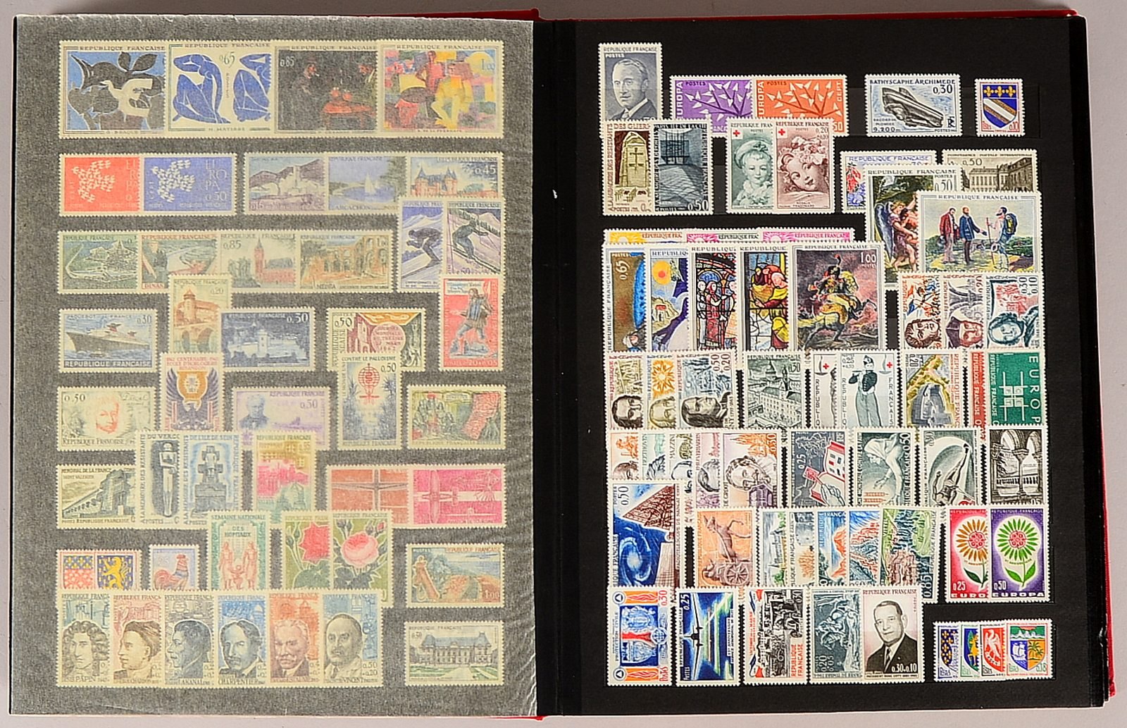 Briefmarken (Europa): viel 'Frankreich', 'Österreich', 'Schweden', u.a.; postfrisch und gest.