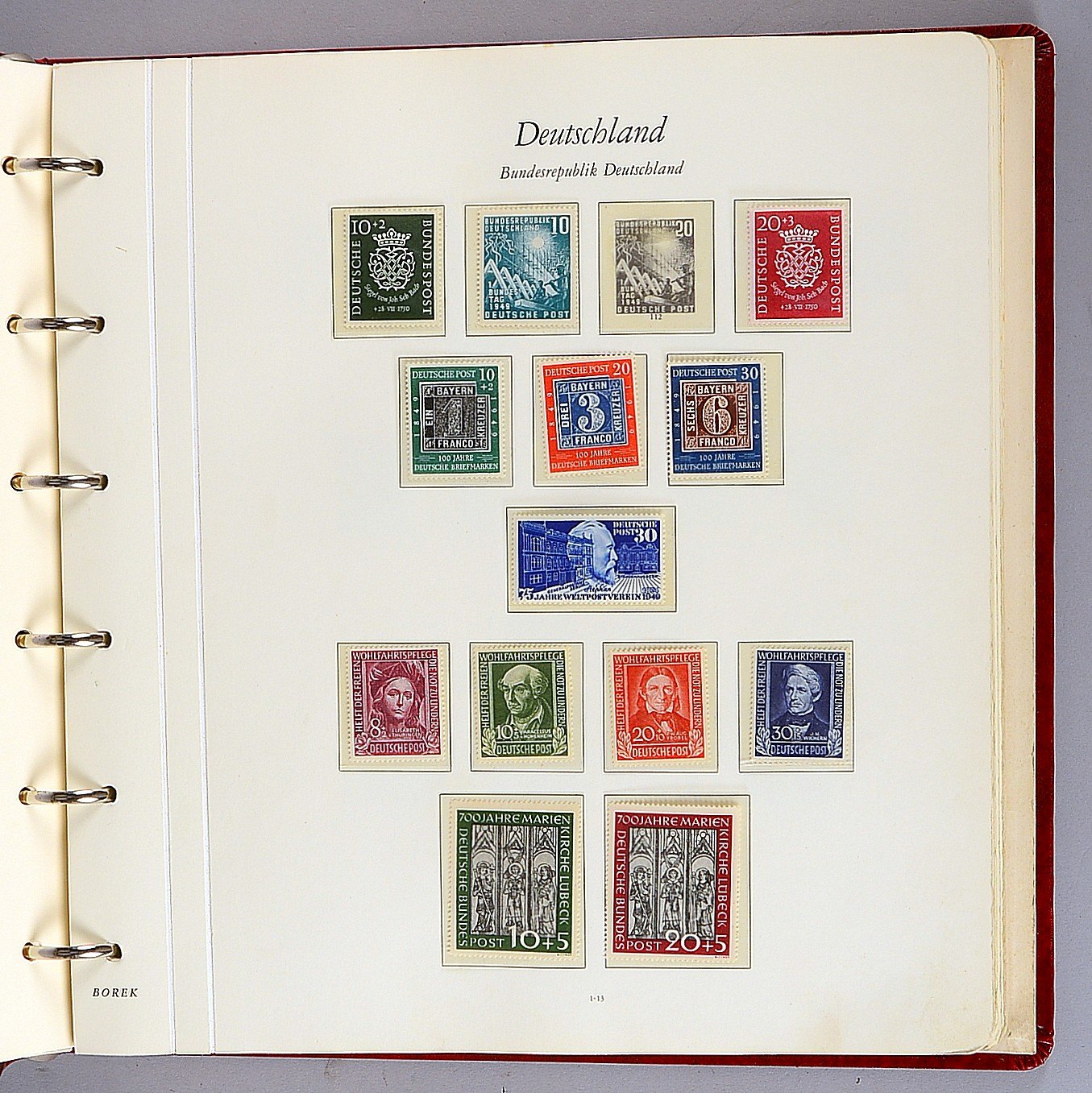 Briefmarken ('Bund'), 1949 - 1974: postfrisch (Michel: EUR 3.150,-)