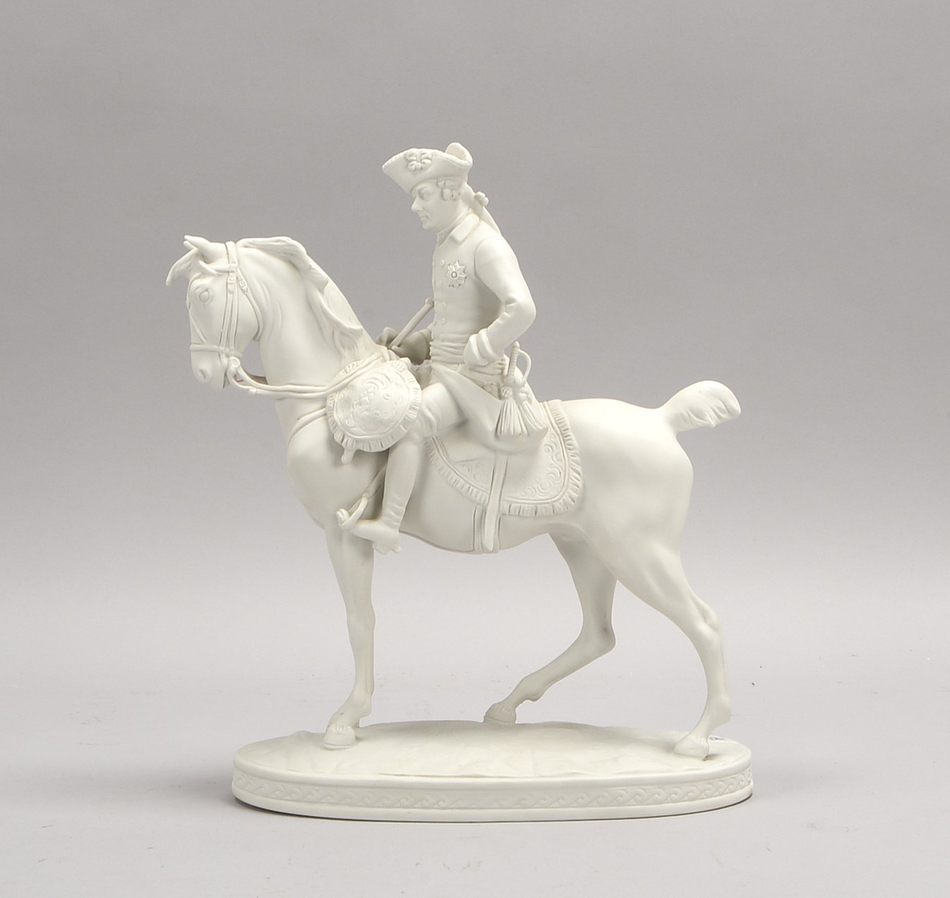 Rudolf Kämmer/Volkstedt, 'Der Alte Fritz zur Pferd', Biskuitporz.; Höhe 30,5 cm