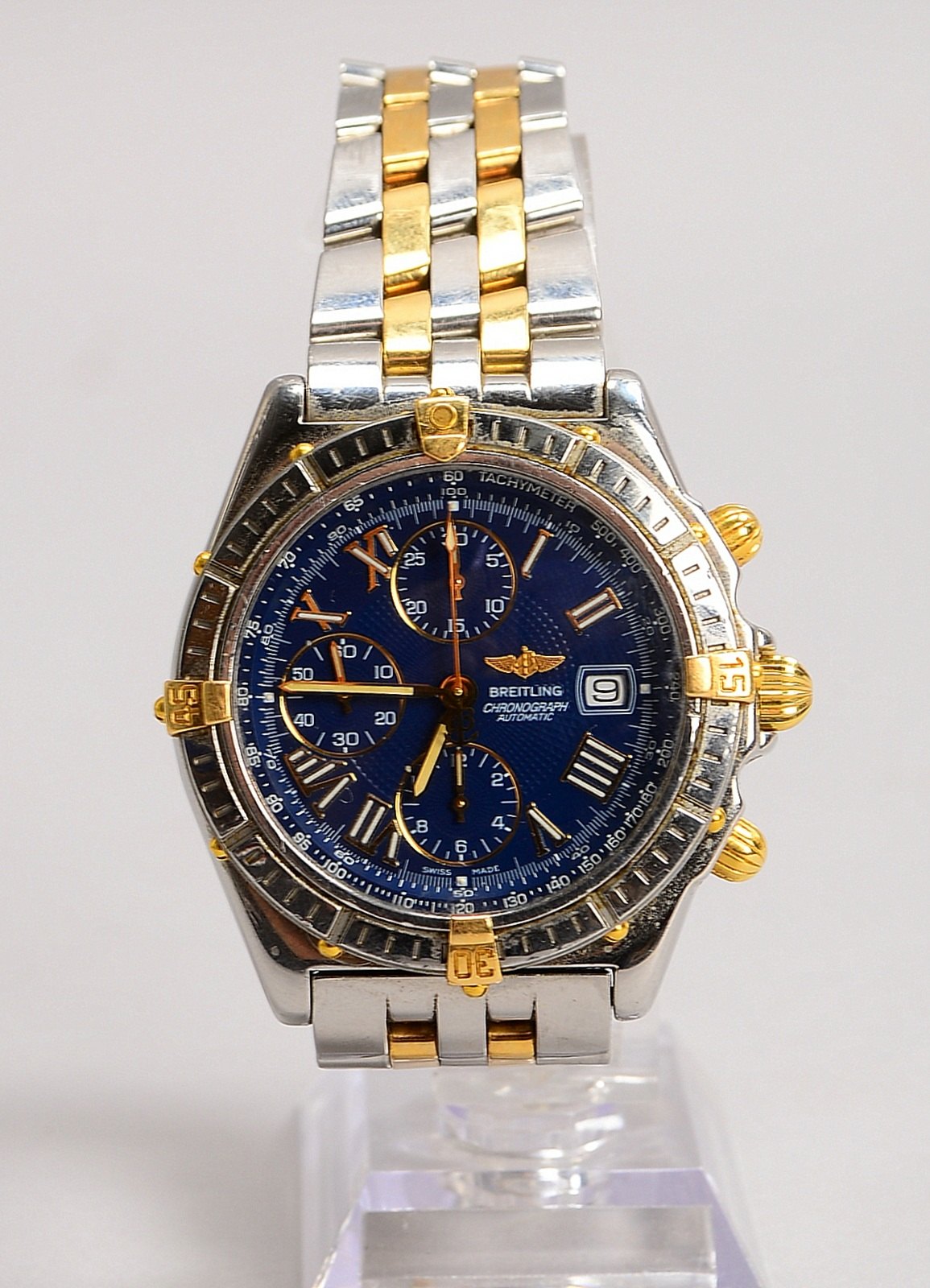 HAU Breitling 'Chronomat', Automatik, Ref. 'B 13055-0176', Edelstahl-/750 GG-Geh.
