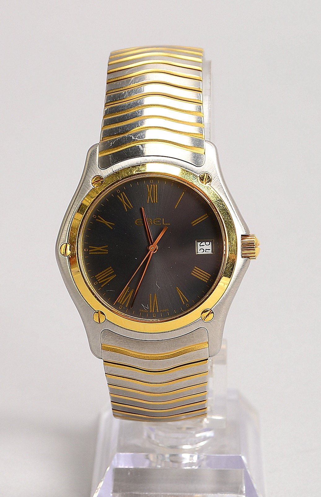 HAU Ebel 'Classic Wave', Quarz, Edelstahl-Geh./Armband, partiell verg.; Ø 38 mm