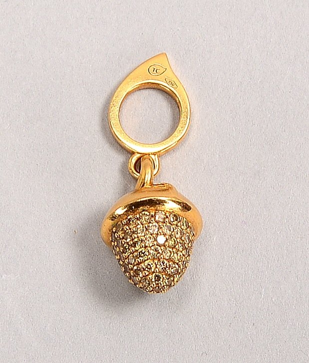 Tamara Comolli, 'Mikado Bouquet'-Anh., 750 RG (gest.), mit Diamant-Pavé; Gew. 3 g