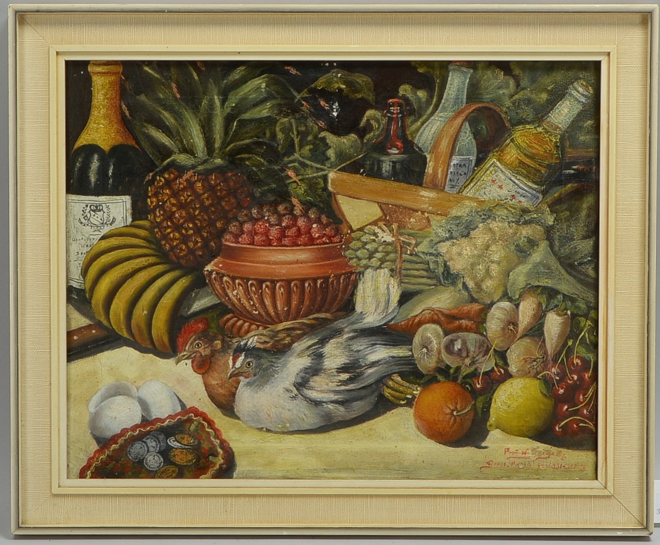 Geiger, Willi, opulentes Stillleben, 'Gross Paris', Öl/Lw, betitelt, sign. und bez./dat. '1931'