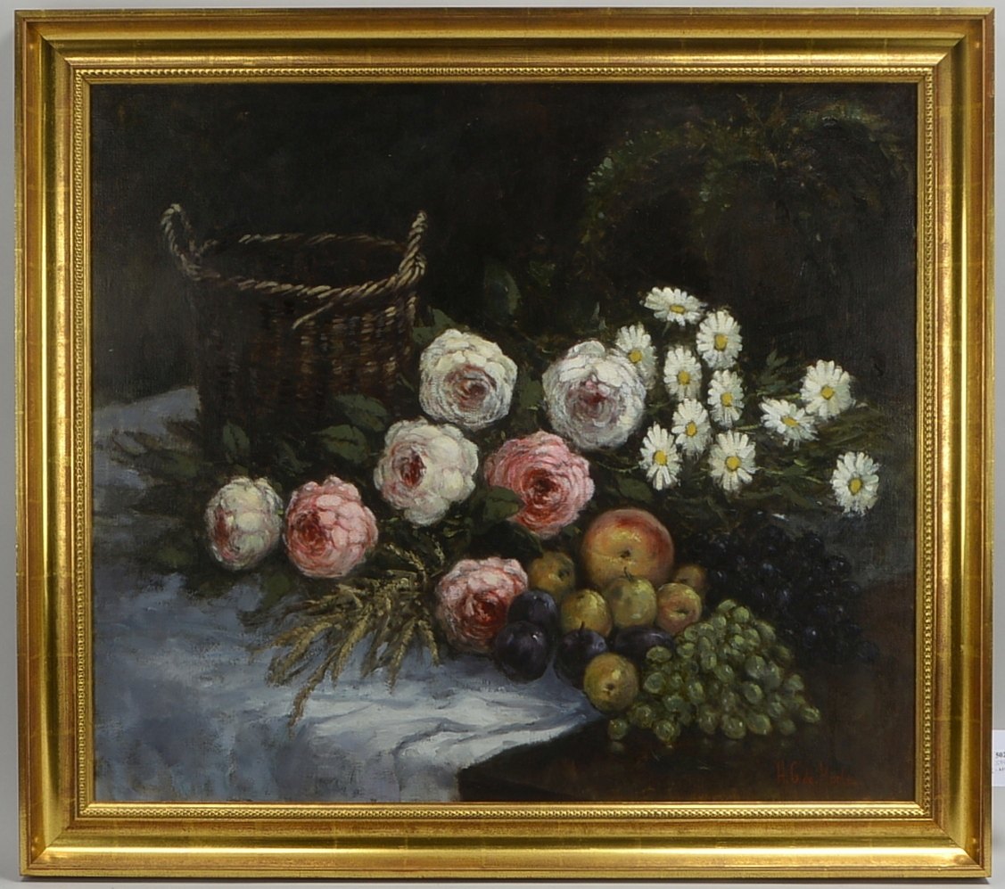 de Korte, Henricus Gerardus (*1941 Utrecht), 'Tischstillleben...', Öl/Lw, signiert