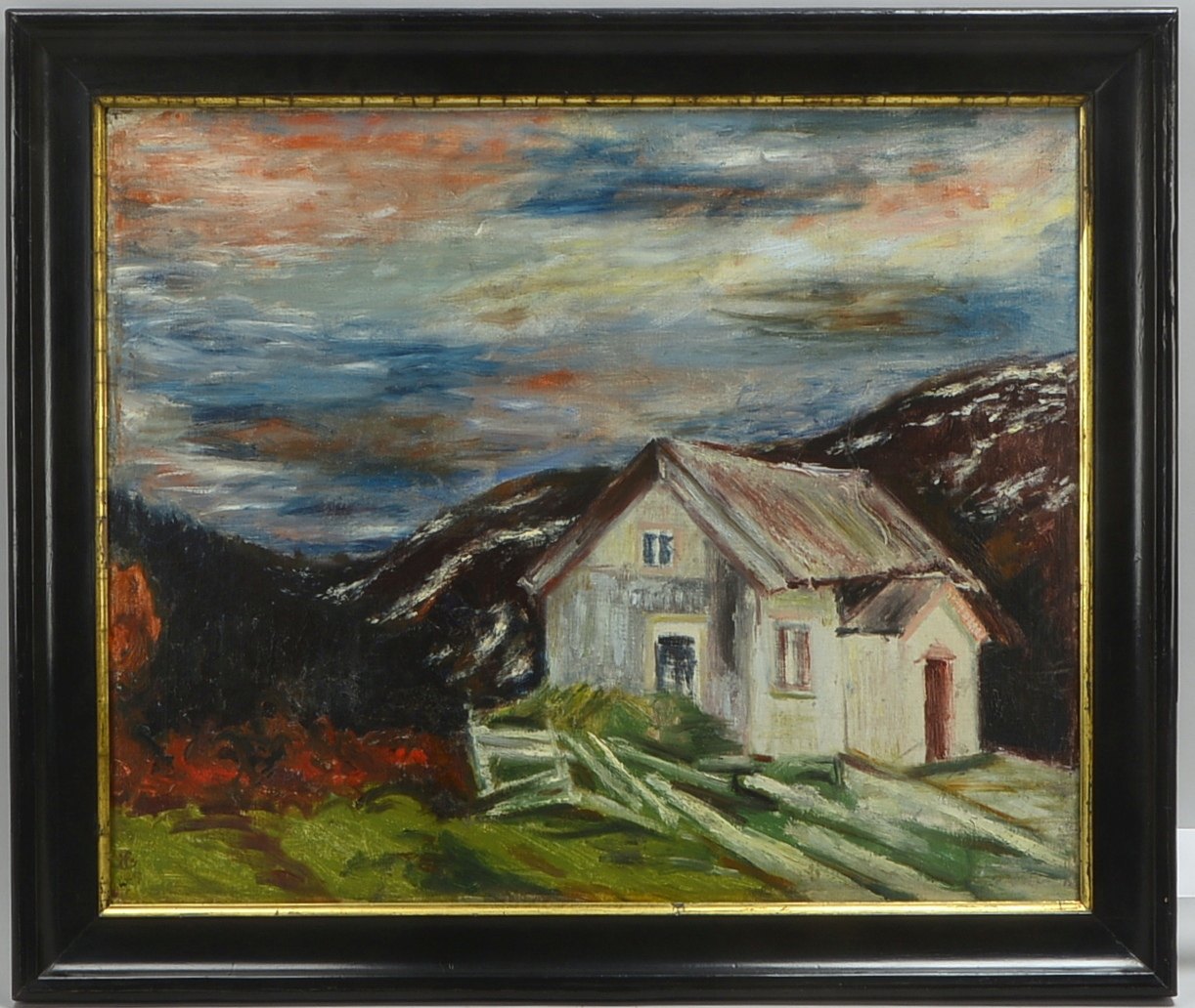 Sörensen, Henrik, 'Herbst in Telemark', Öl auf Lw/doubliert, monogr./dat.; Rahmenmaße 60,5 x 7