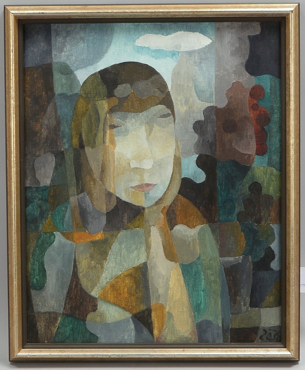 Zöhl, Werner, 'Tagträumende', Öl/Lw, monogr./dat.; Rahmenmaße 55 x 45 cm