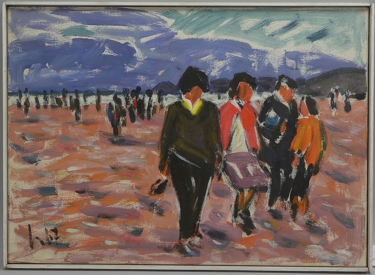 Huisken, Dirk (1911 Eberswalde - 2007 Celle), 'Strand', Öl/Lw, unten links monogr./dat.