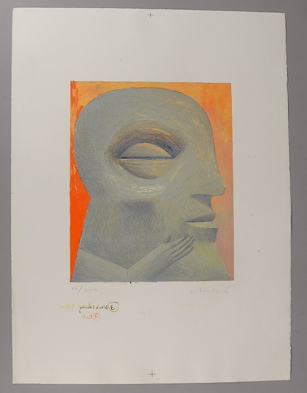 Antes, Horst, Farblithografie, Aufl. 150 Exemplare, handsign./numm., mit Trockenstempel