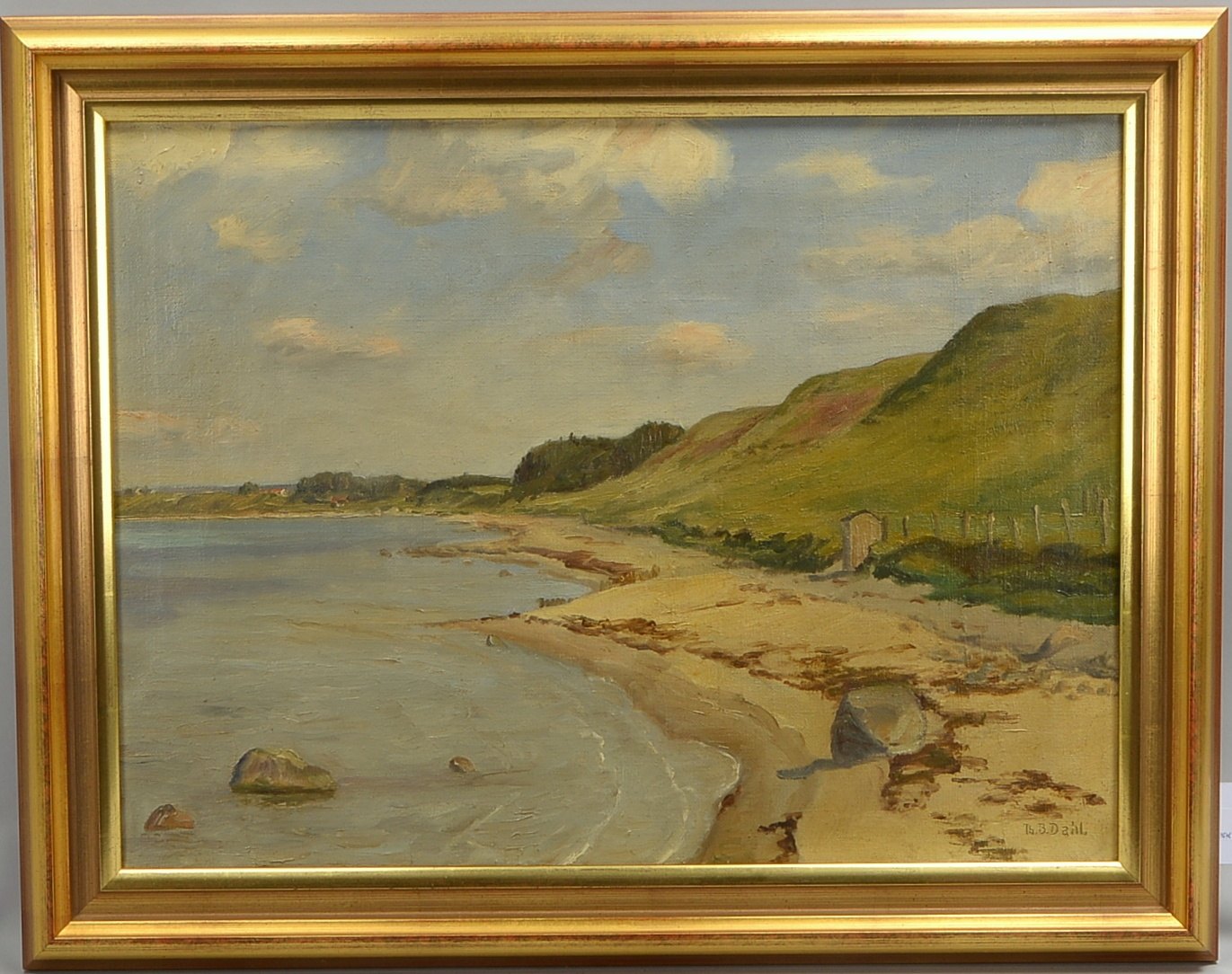 Dahl, Theodore Bernard (1886 - 1971), 'Steilküste in Dänemark', Öl/Lw, unten rechts sign.