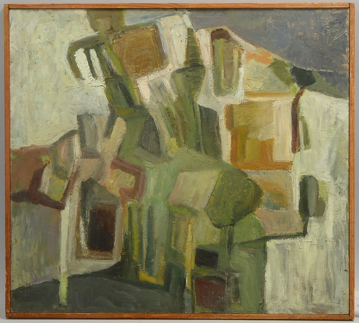Fehre, Helga, 'Strandkörbe', Öl/Hf, verso auf Etikett bez.; Rahmenmaße 65 x 72 cm