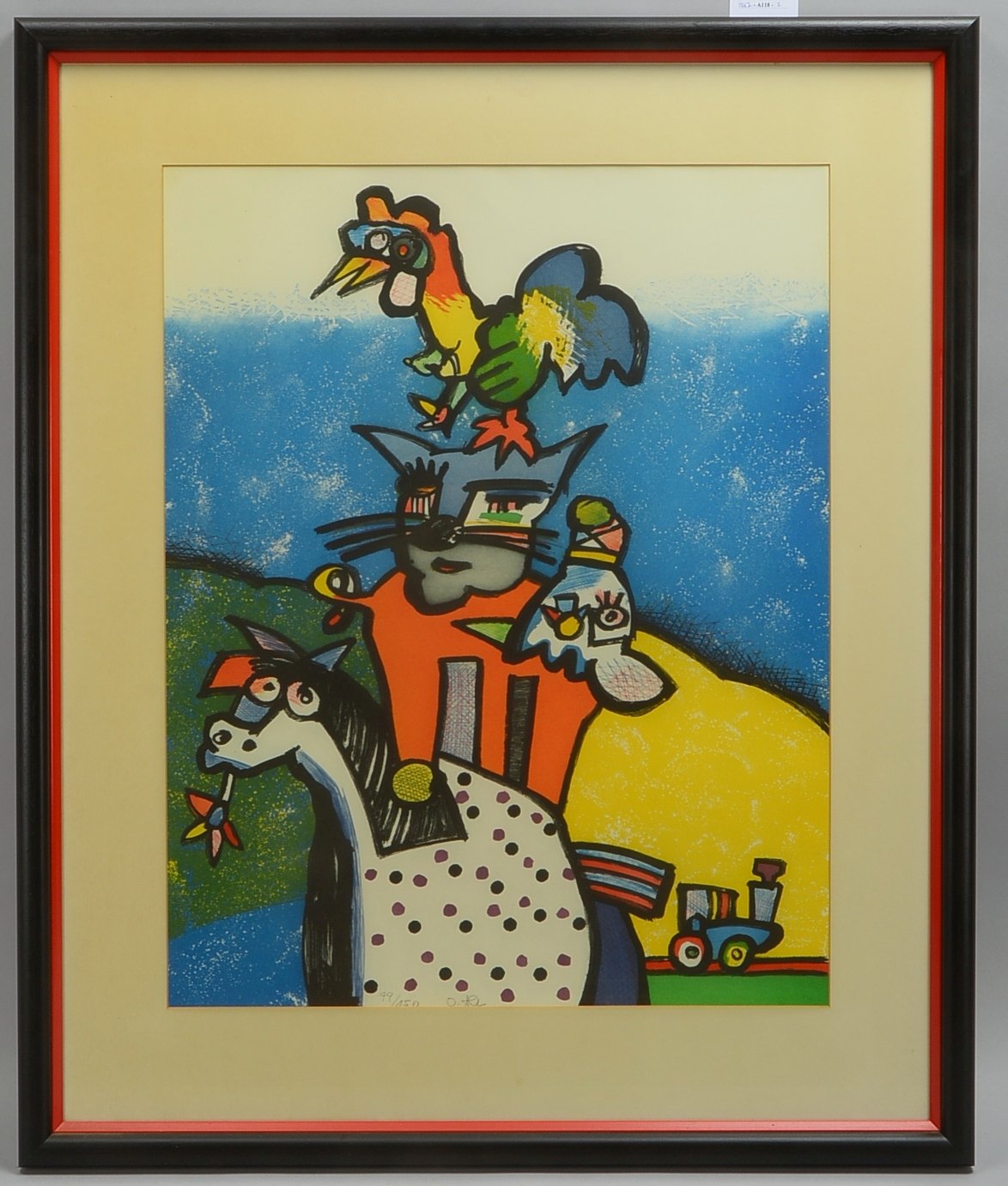 Alt, Otmar (*1940 Wernigerode), 'Die Bremer Stadtmusikanten', Farblithografie, sign.