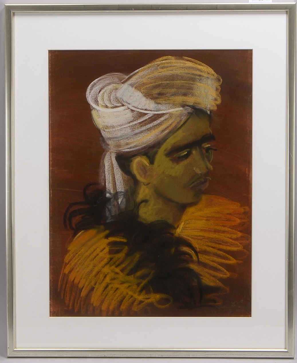 May, Prof. Karl (1901 - 1976), 'Knabe aus Dagestan', Farbkreide auf Papier, sign.