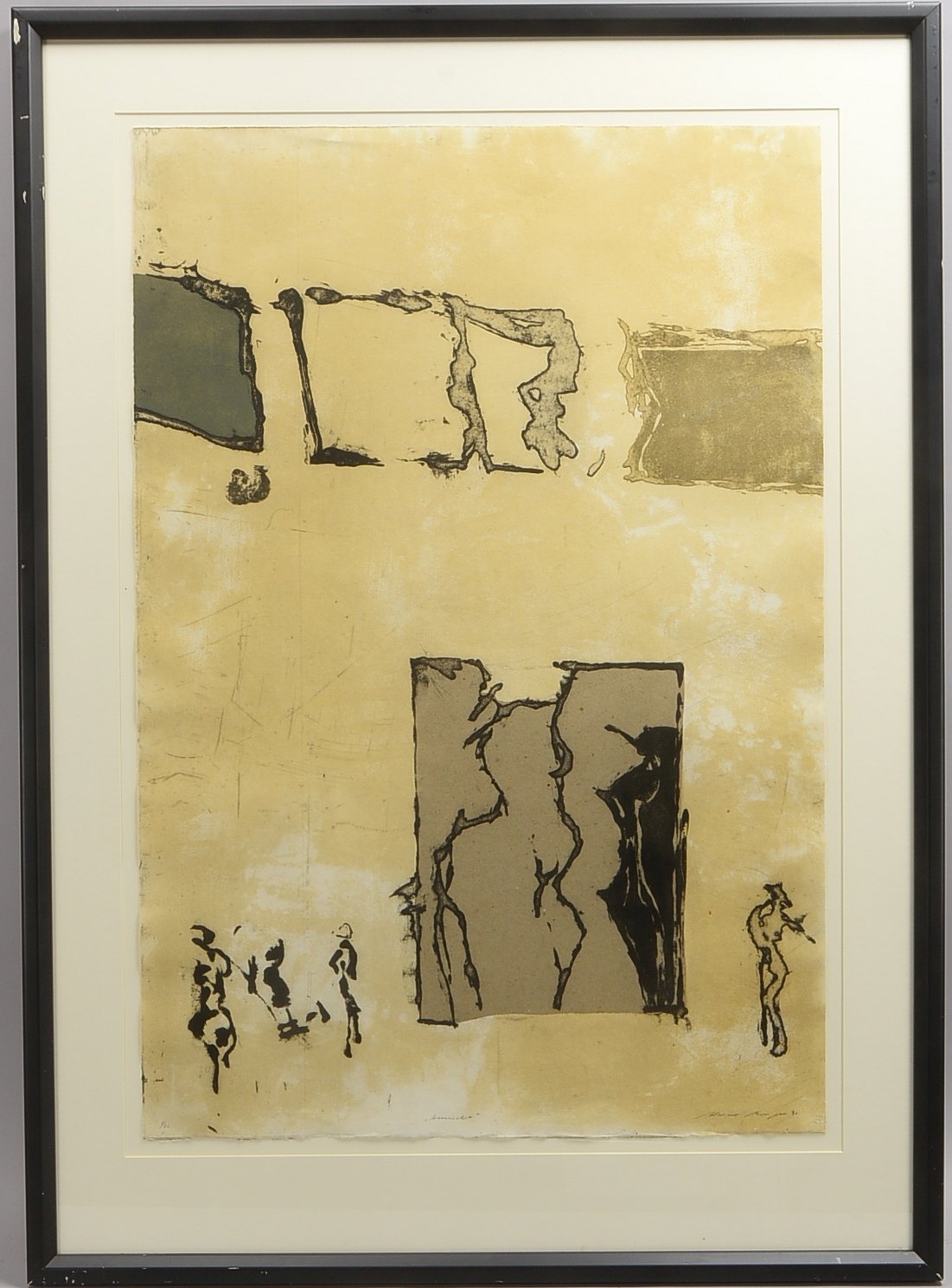 Berges, Werner, 'Aussicht', Radierung, Aufl. '9/36', sign./bet.; Rahmenmaße 119 x 85 cm