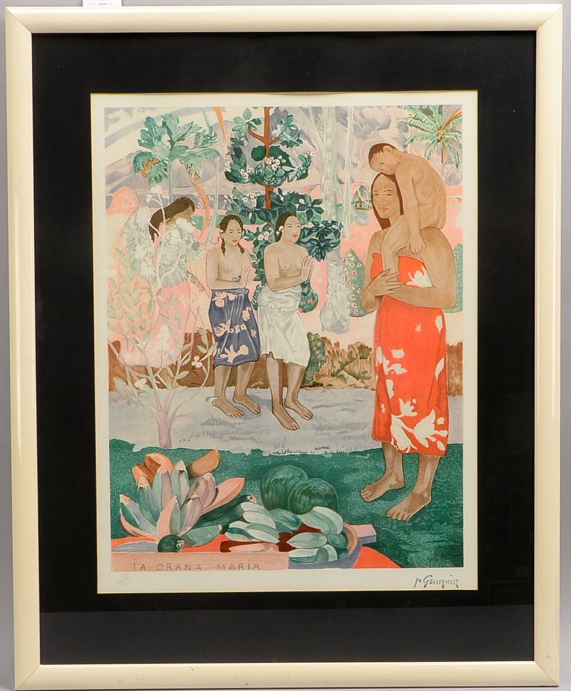 Farblithografie nach Paul Gauguin, 'La Orana Maria', Aufl. '163/350', sign./lithografiert