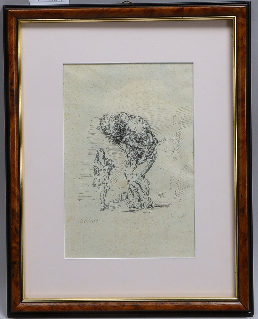 Slevogt, Max, 'Der Königssohn...', Lithografie, Aufl. '25/100', sign., hinter Glas