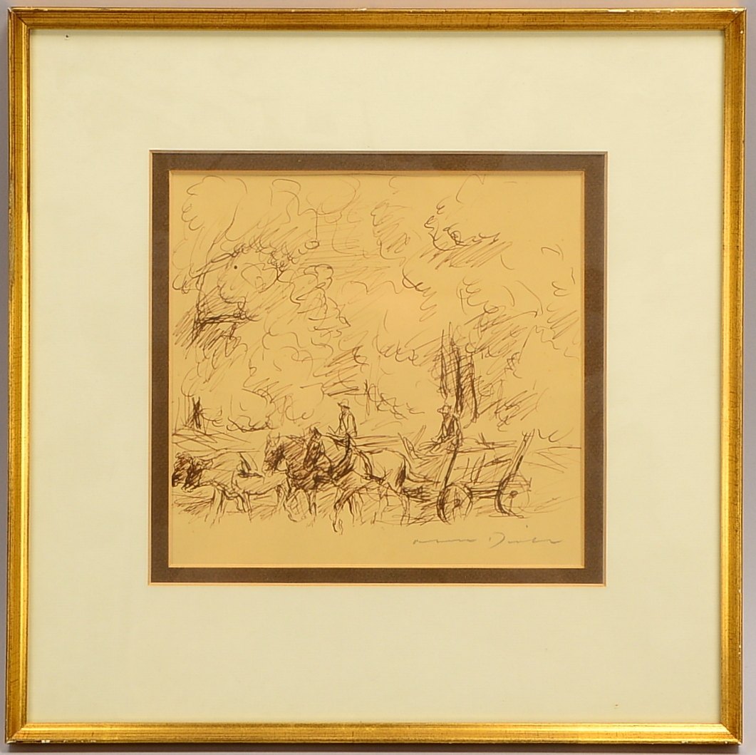 Dill, Otto (1884 Neustadt/Weinstraße - 1957 Bad Dürkheim), 'Bauer mit Heuwagen'