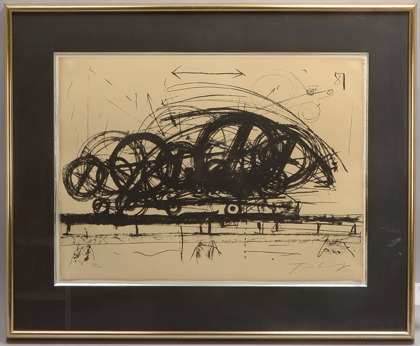 Tinguely, Jean, 'Hannibal II', Lithografie, Aufl. '168/300', sign., hinter Glas