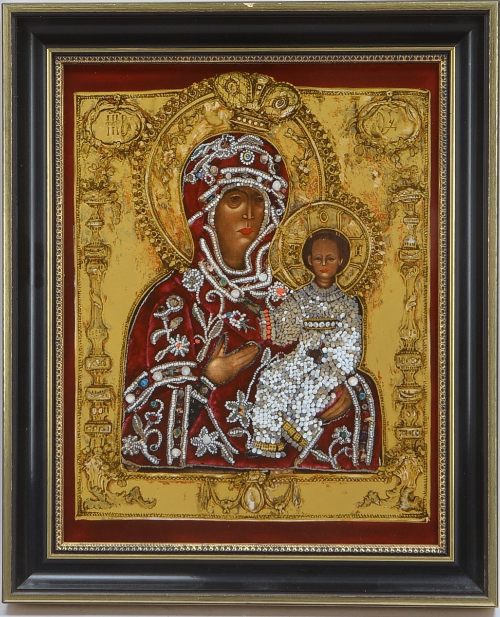 Heinrich/Villeroy & Boch, Porz.-Ikone 'Gottesmutter Smolenskaja', Aufl. '371/1.500', ger.