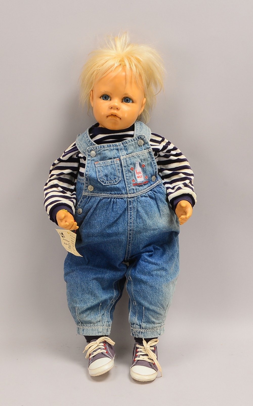 Edda Thormann-Sammlerpuppe, mit Gliederkörper, lebensgroße Ausf.; Höhe 71 cm
