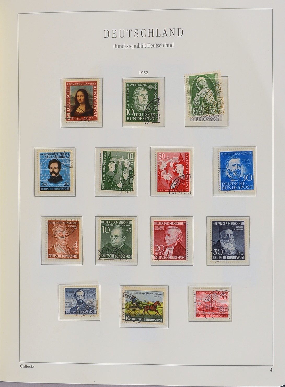 Briefmarkensammlung, 1949 - 1974: 'Bund', gestempelt (Michel ca. EUR 2.600,-)