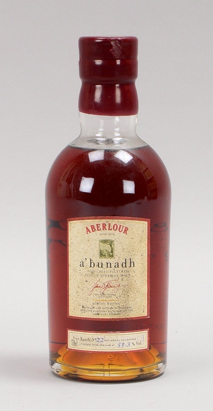 1 Fl. Single Speyside Malt, 'Aberlour a'bunadh, Batch No. 22', 59,3% vol.; 70 cl