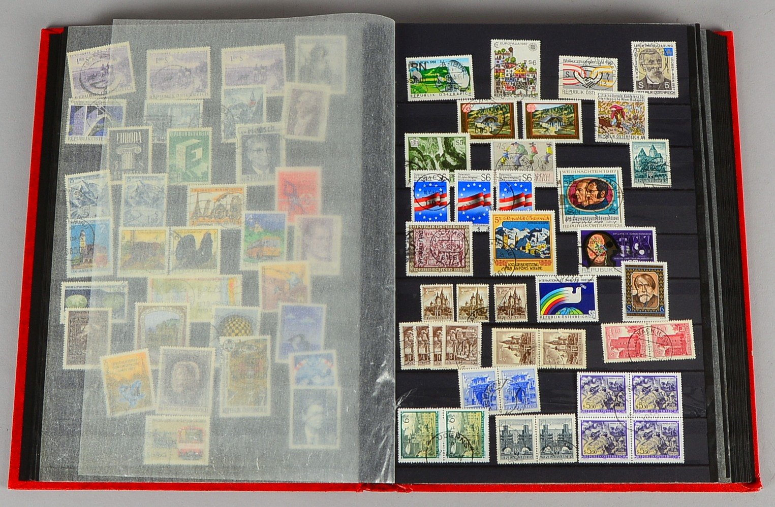 Briefmarken ('Österreich/Schweiz'): sehr umfangreiche Slg.! - im 16-s. Einsteckalbum