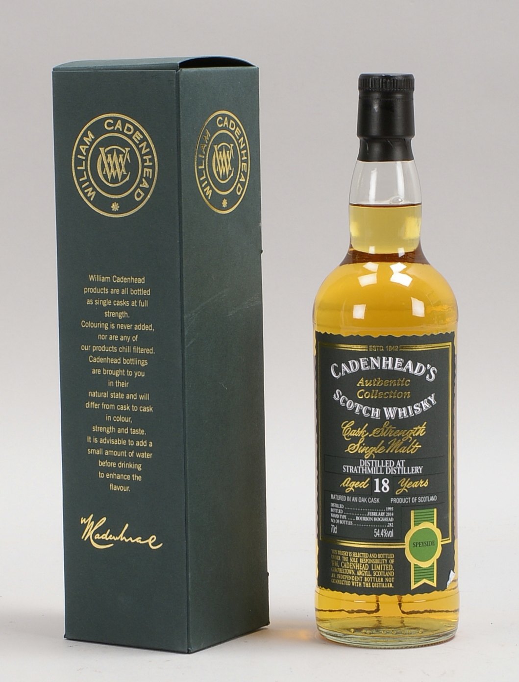 1 Fl. Single Malt, 'Ladenhead's Scotch Whisky', 54,4% vol. (18 Jahre); 70 cl