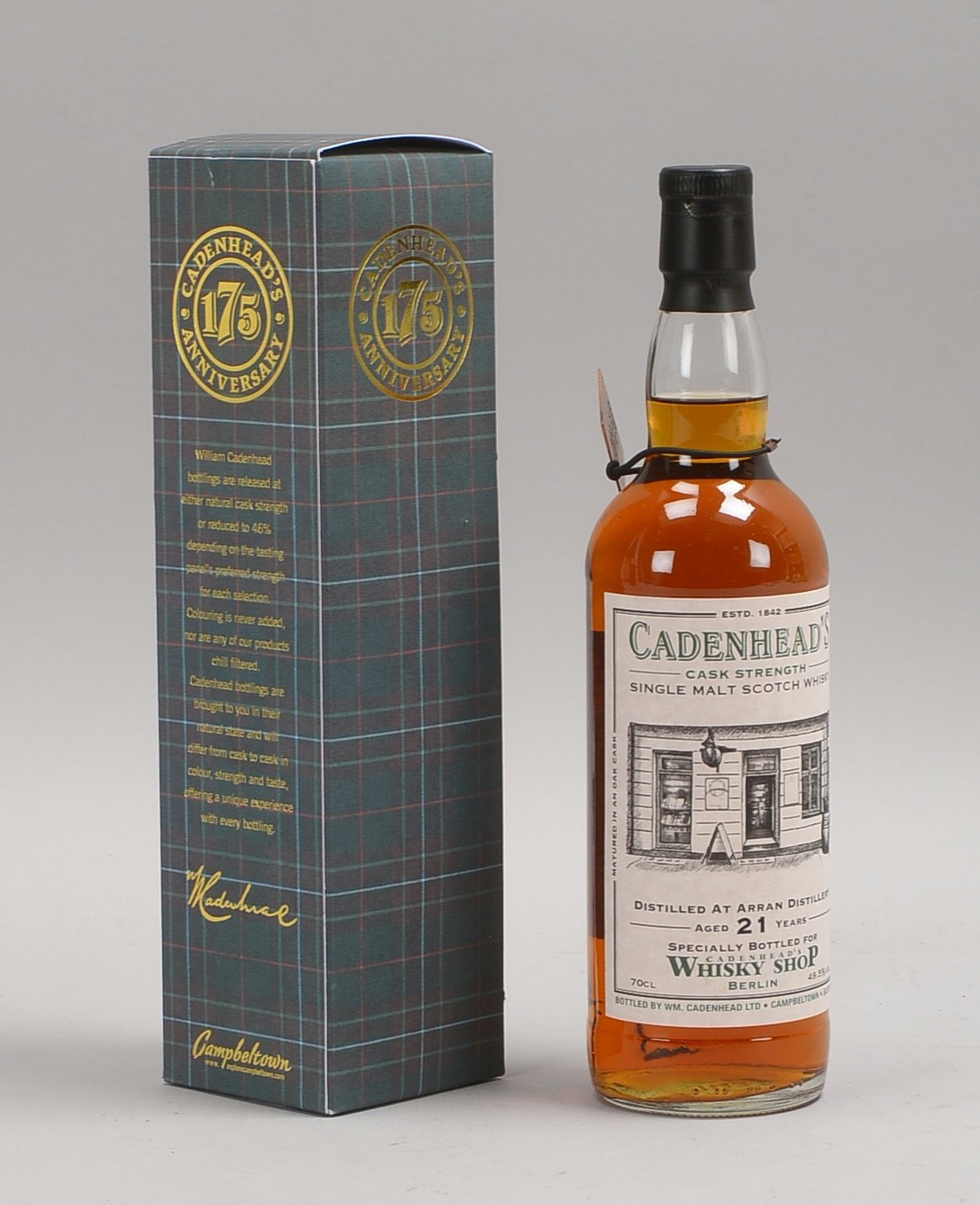 1 Fl. Single Malt, 'Ladenhead's Scotch Whisky', 49,5% vol. (21 Jahre); 70 cl