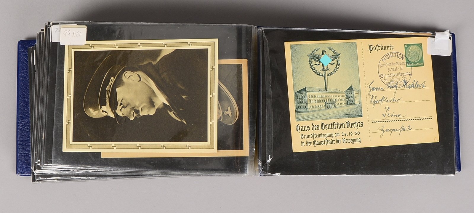 Postkarten (I./II. WK), 'Militär' und 'Luftwaffe', Persönlichkeit der Zeit - im Album
