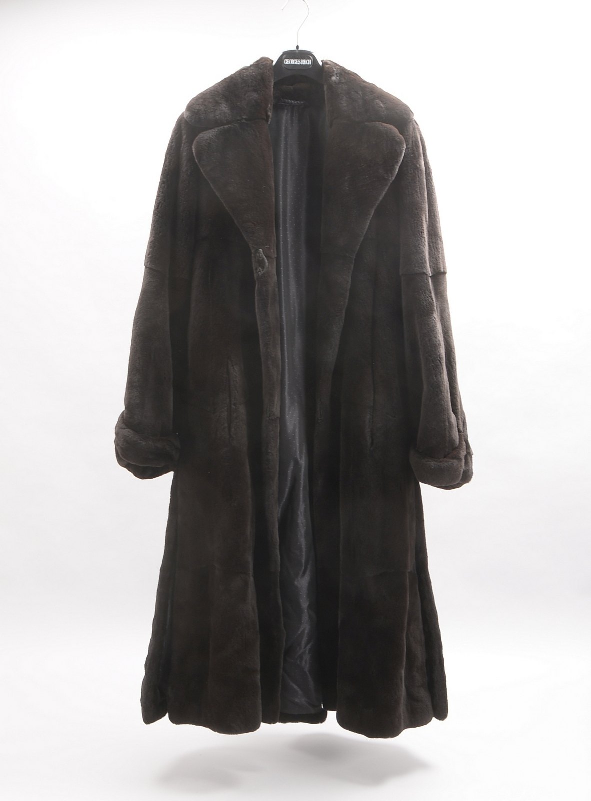 Damen-Pelzmantel, Saga Mink, lange weite Ausf. - guter Tragezust.; Gr. ca. 42/44