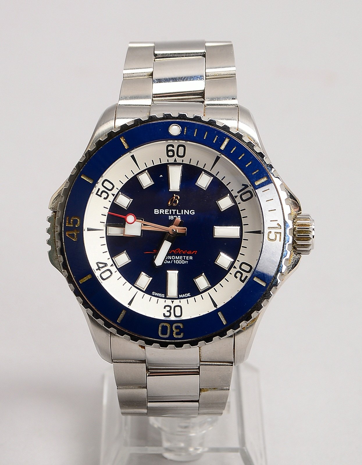 HAU Breitling Superocean 46, Autom., Edelstahl-Geh., Ref.-Nr. A17378; Ø 46 cm