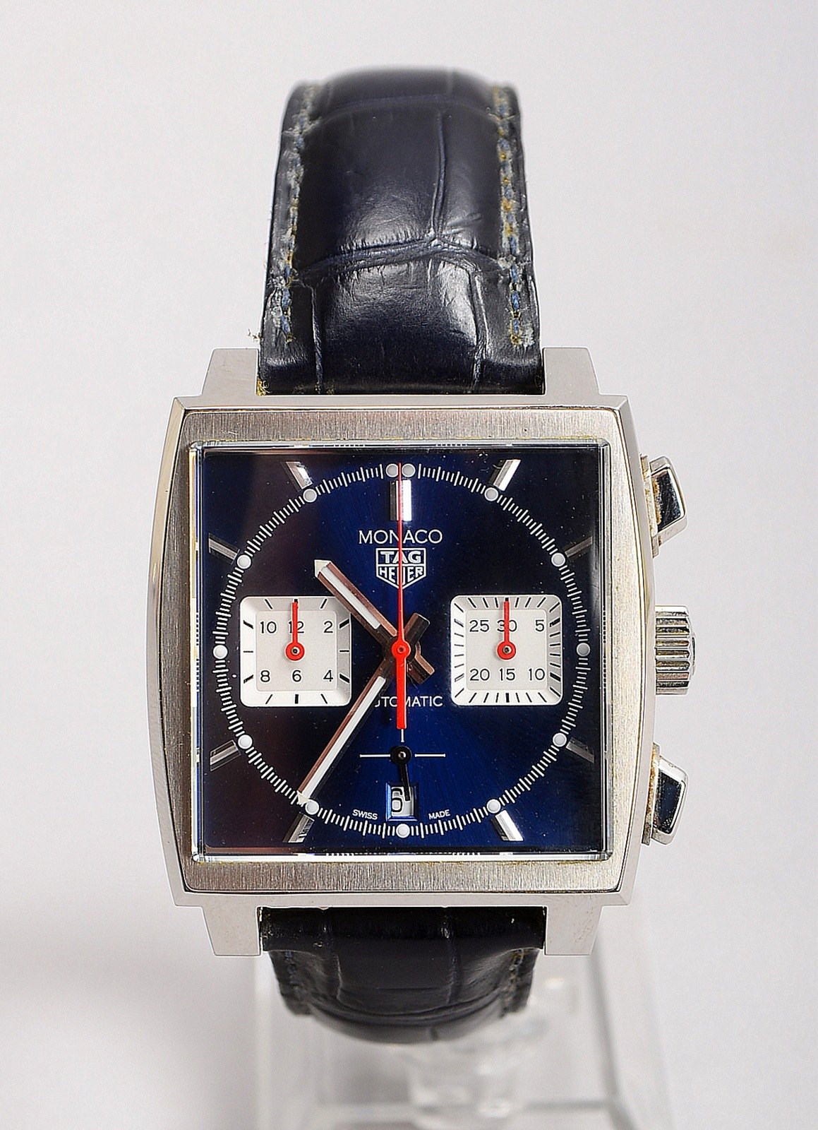 HAU Tag Heuer Monaco, Autom., Edelst., Ref. CBL2111/WMD 9876; Maße 39 x 39 mm