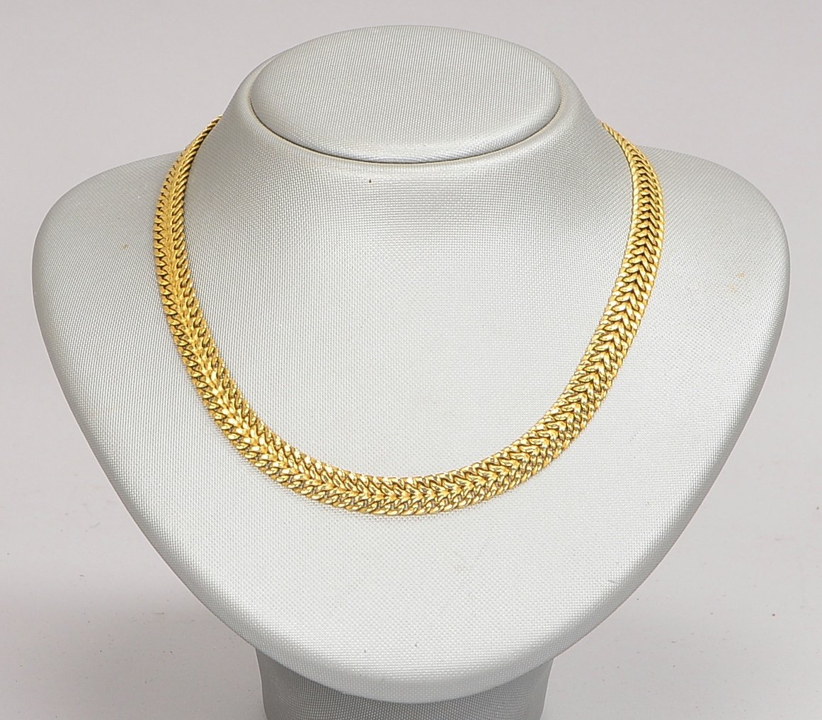 Collier, 333 GG (gest.), doppelte Panzerglieder/8 mm, flache Ausf.; Gewicht 14 g