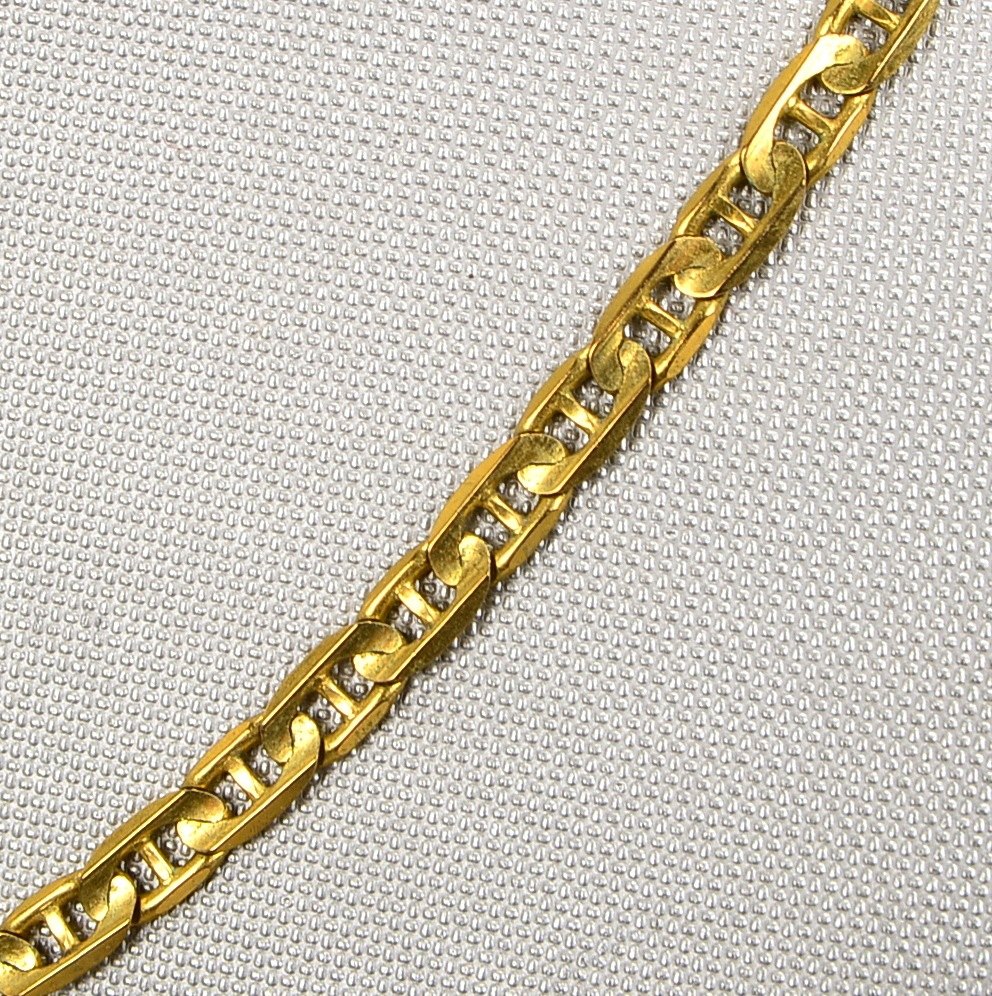 Ankerkette, 333 GG (gest.), Karabinerschließe; Länge 48 cm, Gewicht 9,60 g
