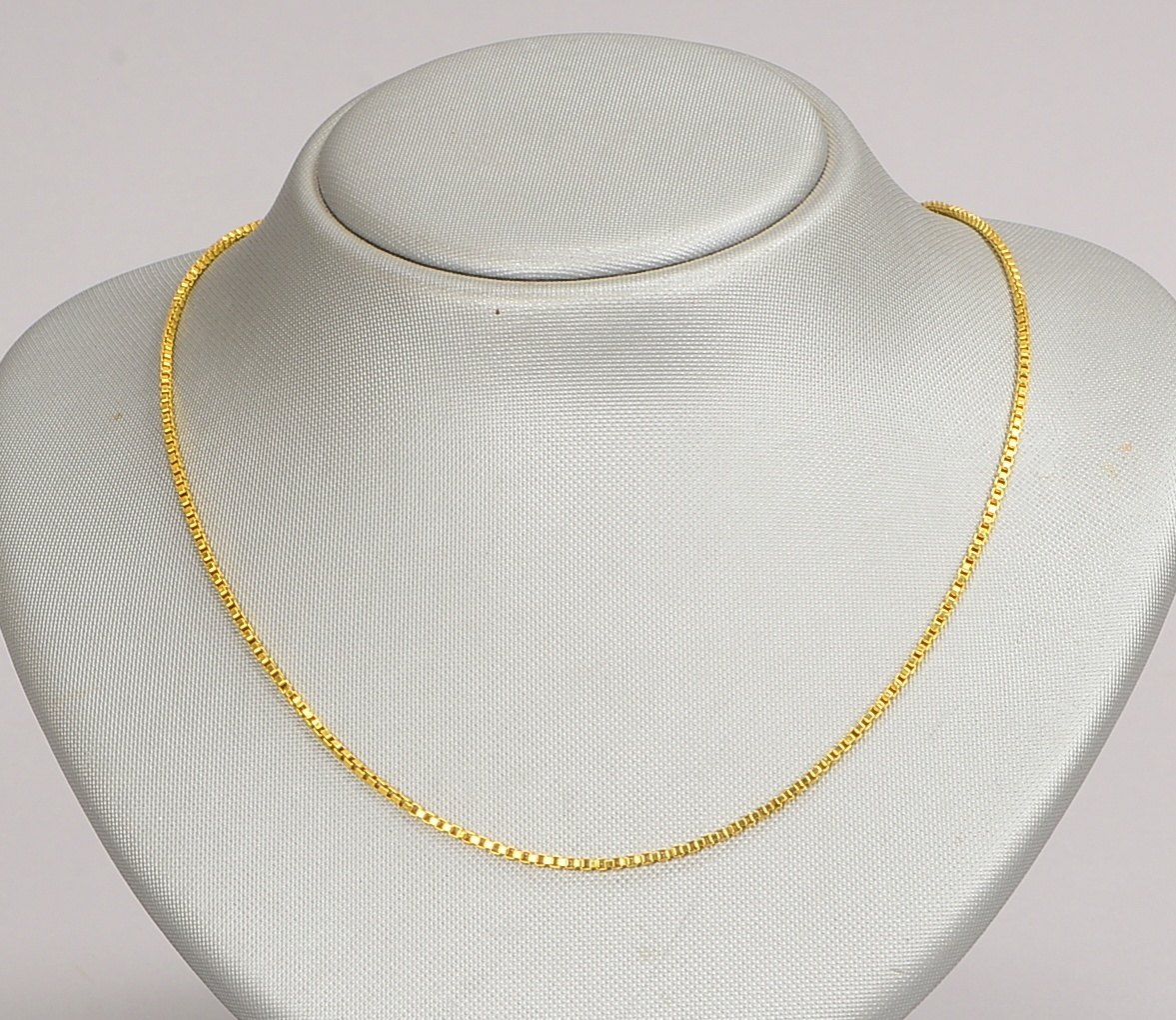 Veneziakette, 750 GG (gest.), Federringschl.; Länge 70 cm, Gewicht 13,70 g