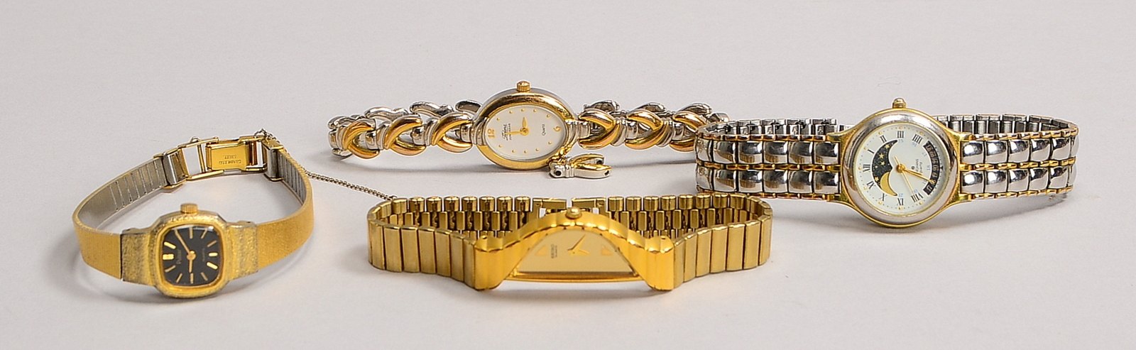 4 DAU, Quarz, versch. Modelle: 2x Junghans, 1x Seiko, 1x Pulsar