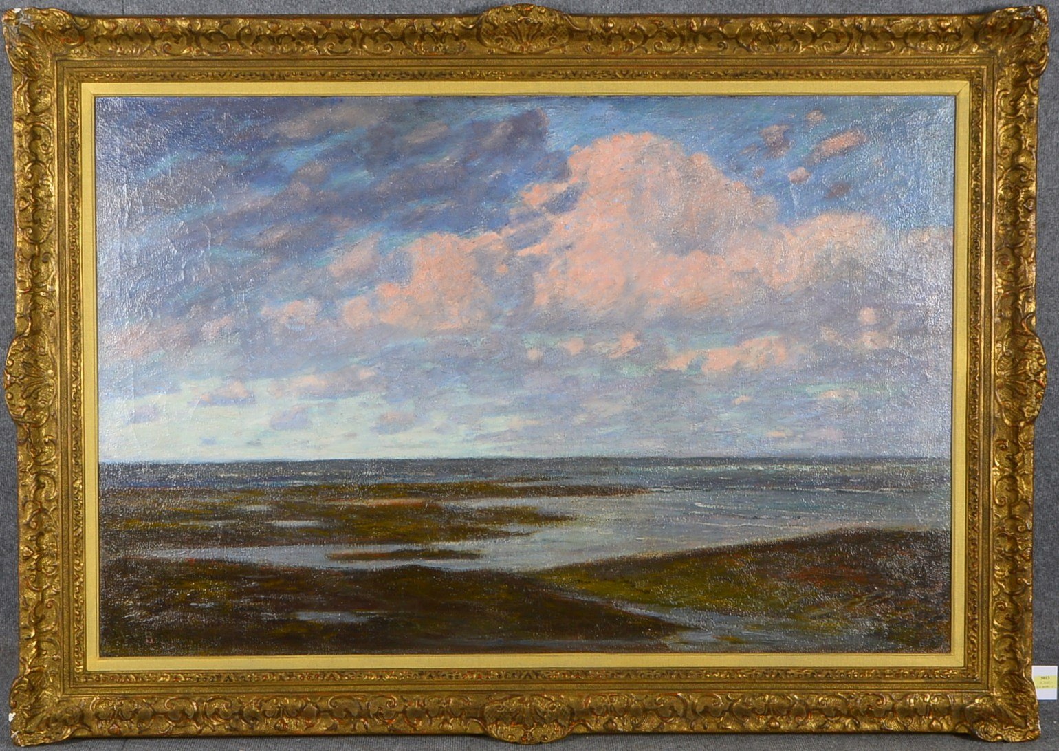 Bertelsmann, Walter, Überschwemmte Wiesen, Öl/Lw, mehrf. sign./dat.; RM 116 x 160 cm