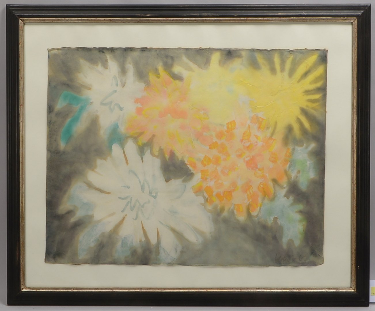 von Klot, Claus B., Blumenarrangement, Aquarell, sign./dat.; RM 72,5 x 87,5 cm