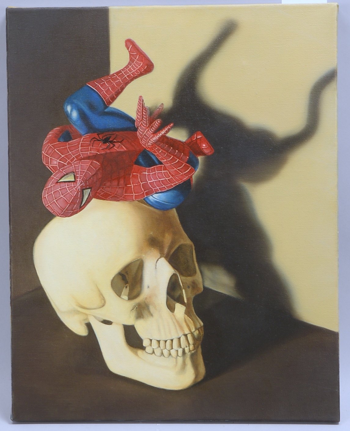 Heller, Jens, Spiderman III, Öl/Lw, signiert/datiert, ungerahmt; BM 50 x 40 cm