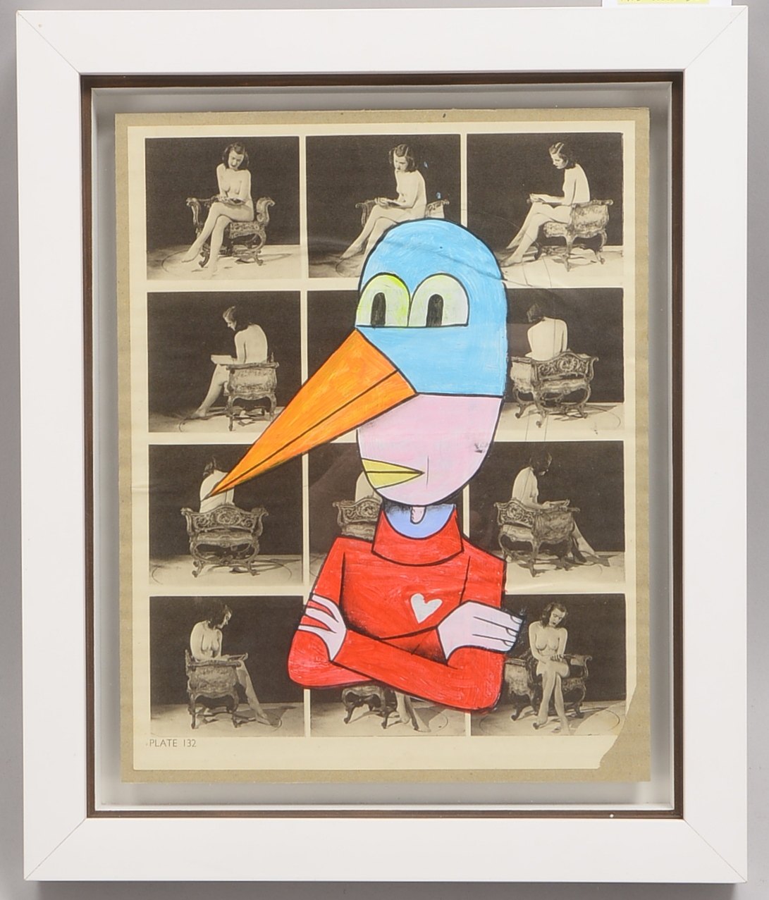 Avignon, Jim, Blackmarket 75, Collage, signiert, hinter Glas; RM 36 x 30 cm