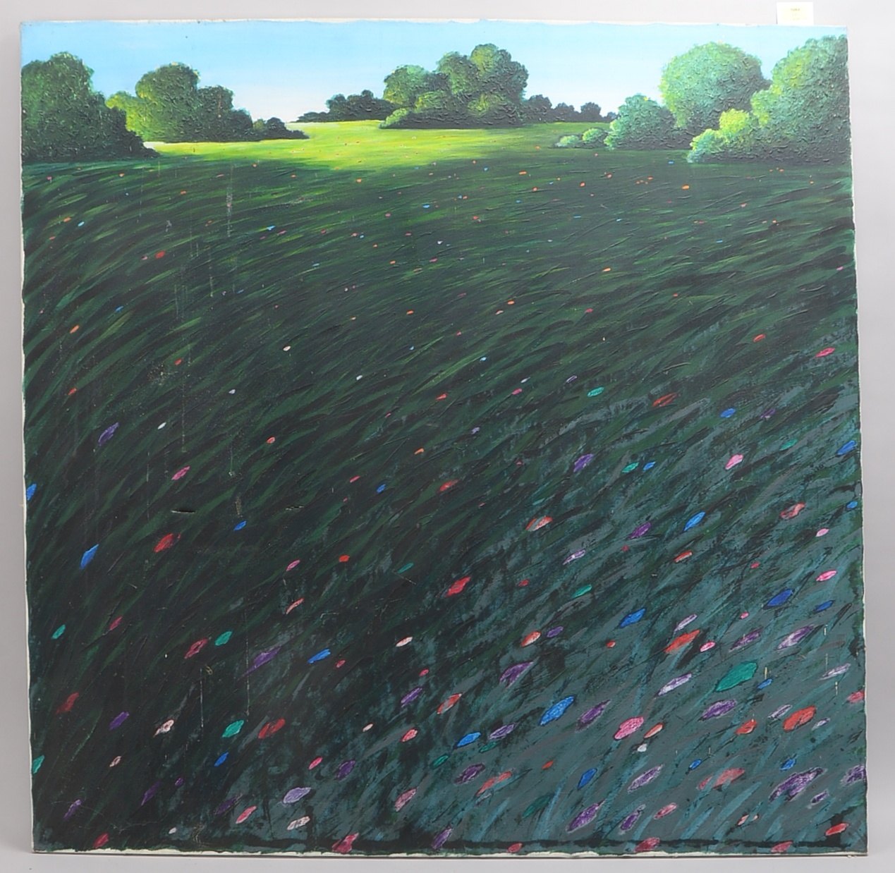 Kühn, Volker, Frühling, Öl/Lw, unsigniert, ungerahmt; BM 120 x 120 cm